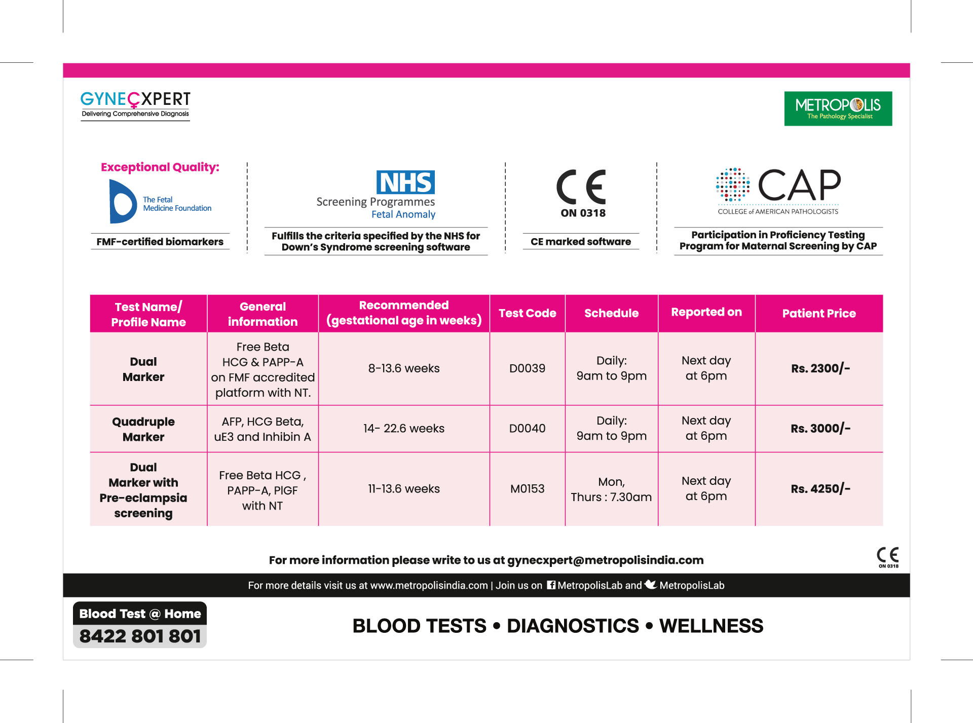 Maternal Screening Solutions | Metropolis India