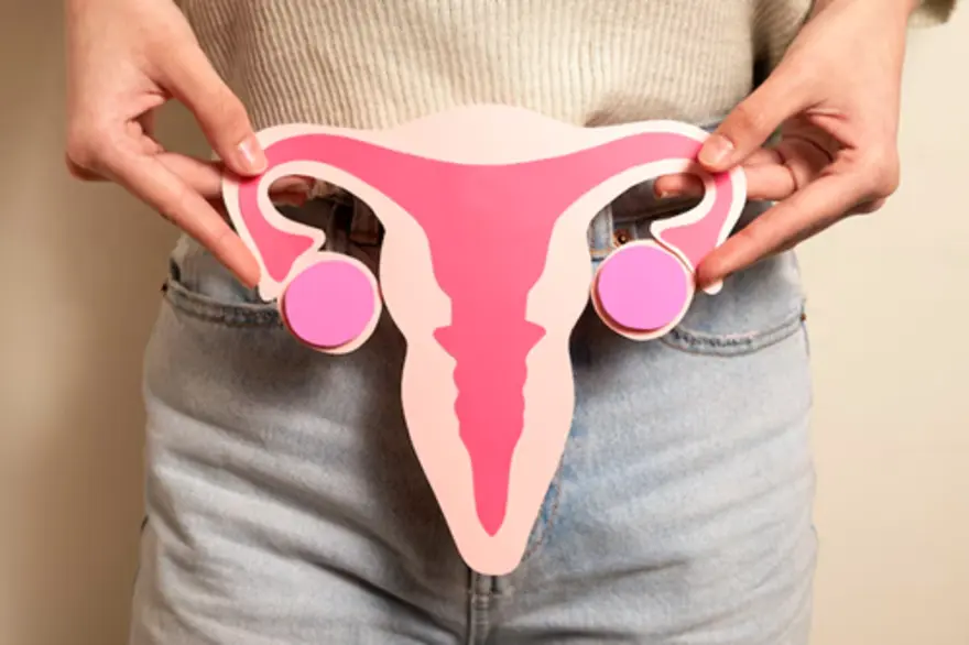 Bulky uterus with fibroid