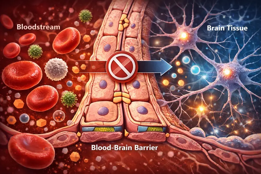 Blood brain barrier diagram