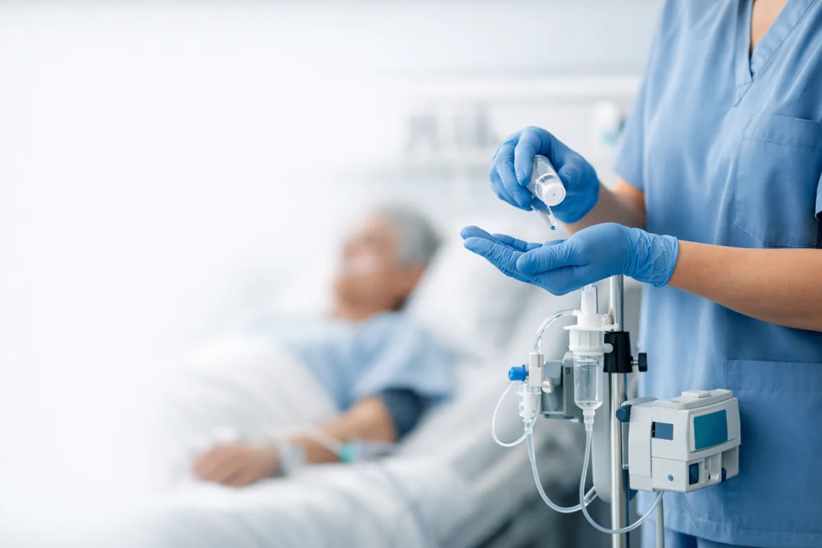 Nosocomial infection showing spread of infection