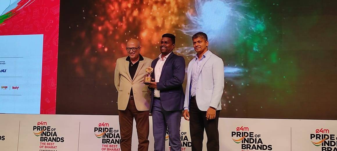 ‘Best of Bharat – Pride of India Brands’ Award from Exchange4media