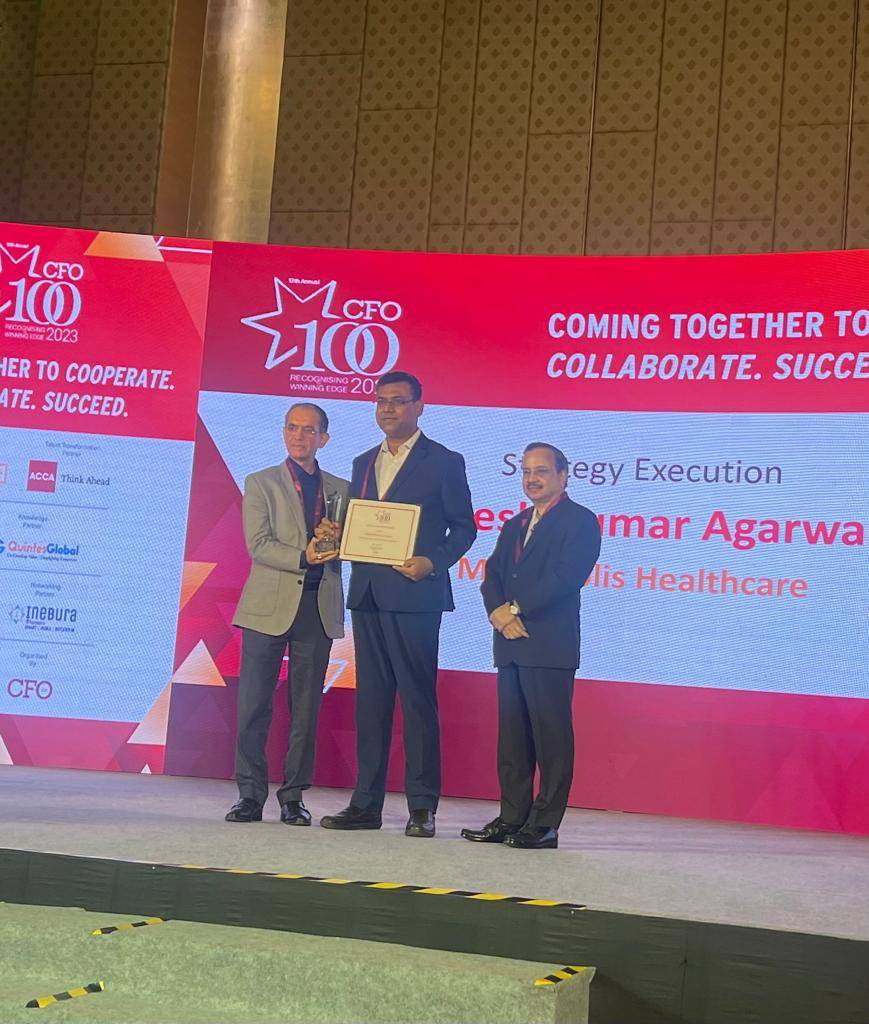 Mr. Rakesh Agarwal, CFO, honoured with the Top 100 CFO Award